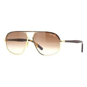 New TOM FORD Maxwell Gold Aviator FT1019/S 30F Sunglasses Women